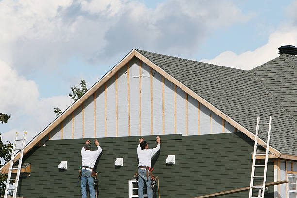 Professional Vinyl Siding technician working in Allenwood, PA